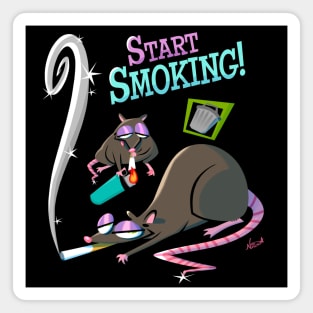 Smoking Rats Magnet